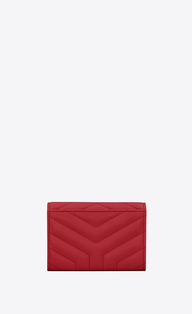 Loulou small envelope wallet in matelassé "y" leather